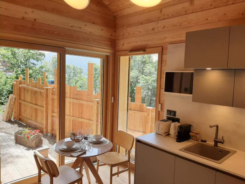 Petit Chalet Neuf Independant 2 Pers "La Cabane De Jean " Briançon Екстериор снимка