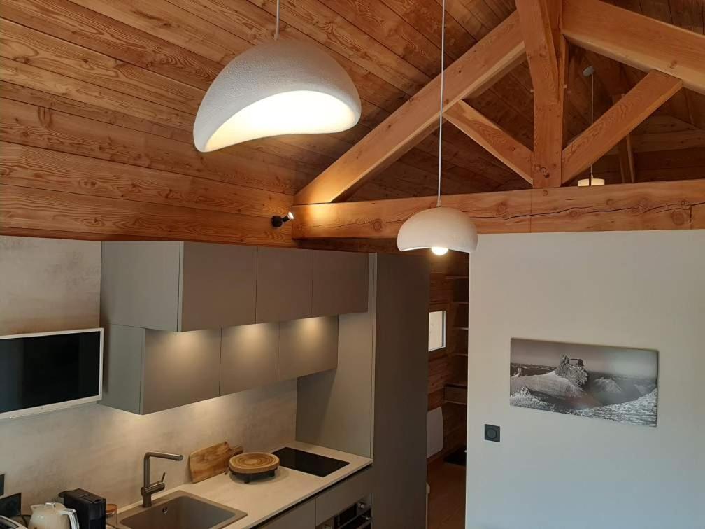 Petit Chalet Neuf Independant 2 Pers "La Cabane De Jean " Briançon Екстериор снимка