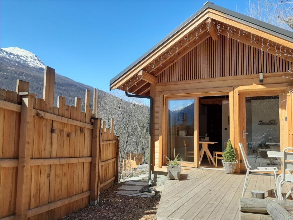 Petit Chalet Neuf Independant 2 Pers "La Cabane De Jean " Briançon Екстериор снимка